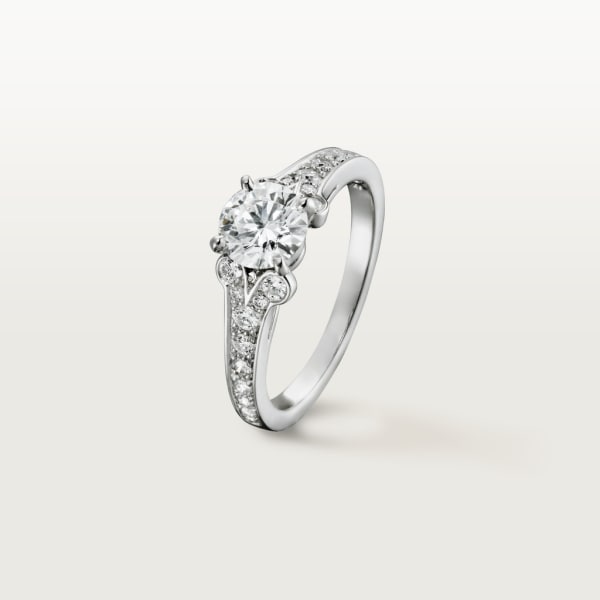 Ballerine Solitaire Platinum, diamonds