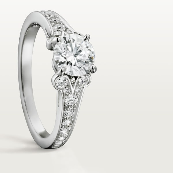 Ballerine Solitaire Platinum, diamonds