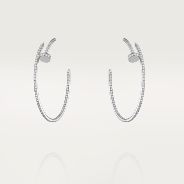 Juste un Clou earrings White gold, diamonds