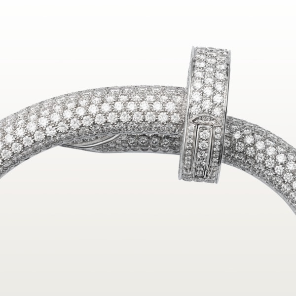 Juste un Clou Bracelet, Large Model White gold, diamonds