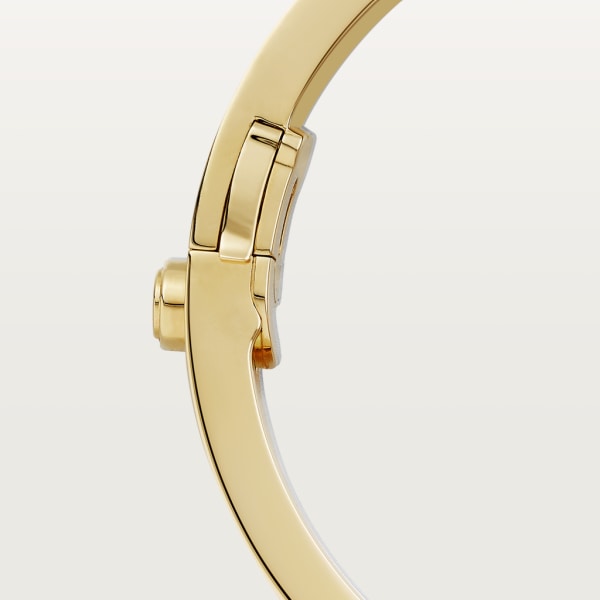 Love bracelet, classic model, paved Yellow gold, diamonds