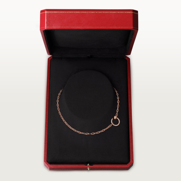 Juste un Clou necklace Rose gold, diamonds