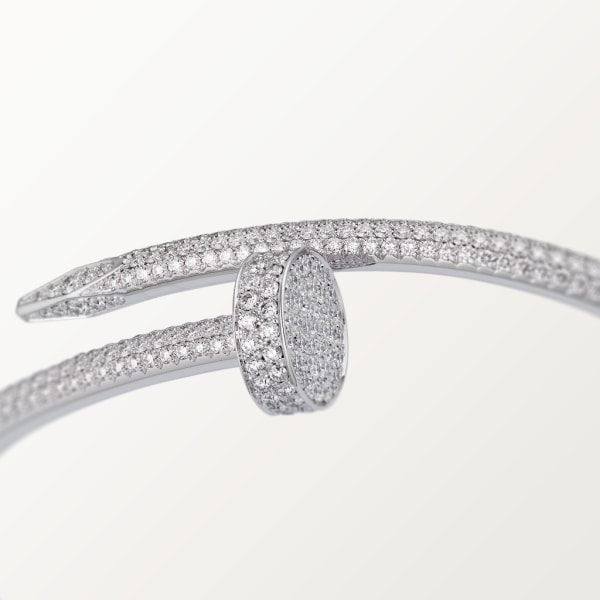 Juste un Clou bracelet, classic model, diamonds White gold, diamonds