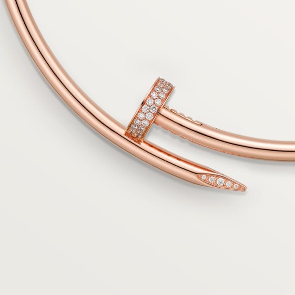 Juste un Clou necklace Rose gold, diamonds