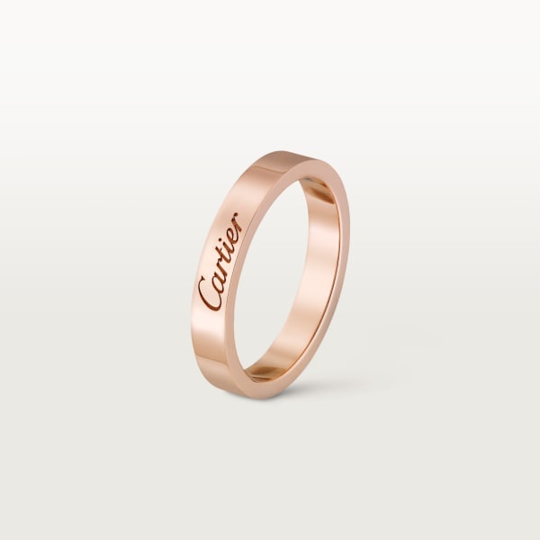 C de Cartier wedding ring Rose gold