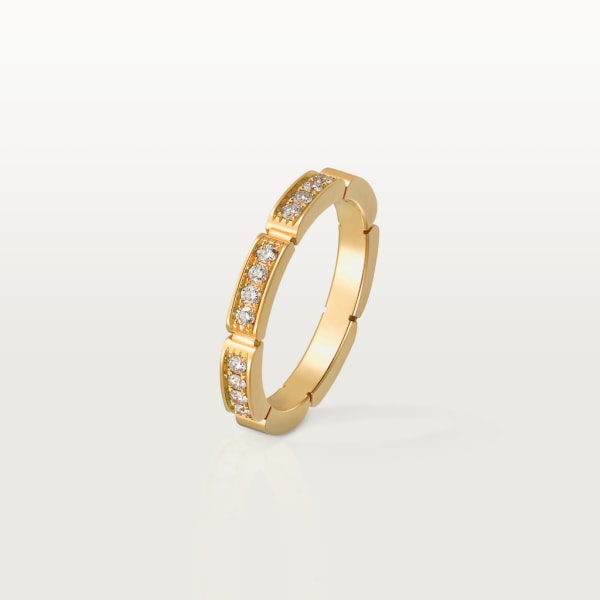 Maillon Panthère wedding ring Yellow gold, diamonds