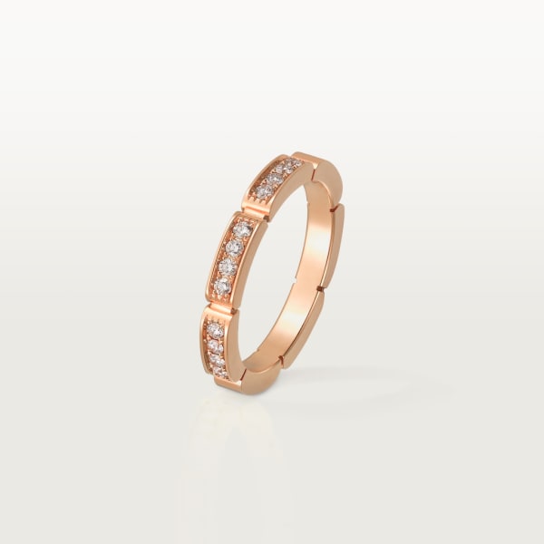 Maillon Panthère wedding ring Rose gold, diamonds