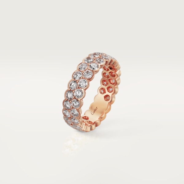 Broderie de Cartier wedding ring Rose gold, diamonds