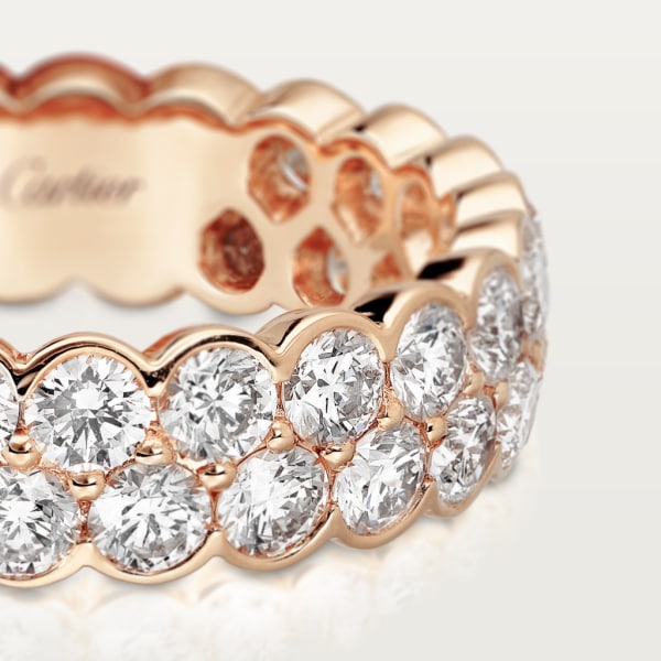 Broderie de Cartier wedding ring Rose gold, diamonds