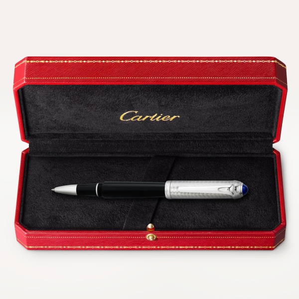 R de Cartier rollerball pen Black composite, stainless steel