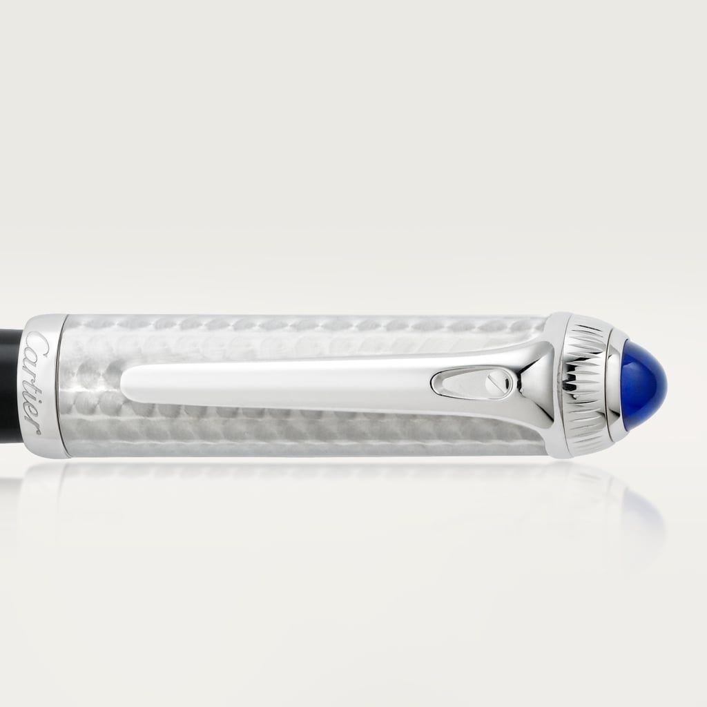 R de Cartier rollerball penBlack composite, stainless steel