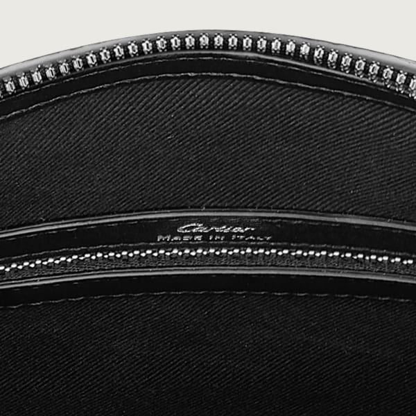 Document holder, Must de Cartier Black calfskin, palladium finish