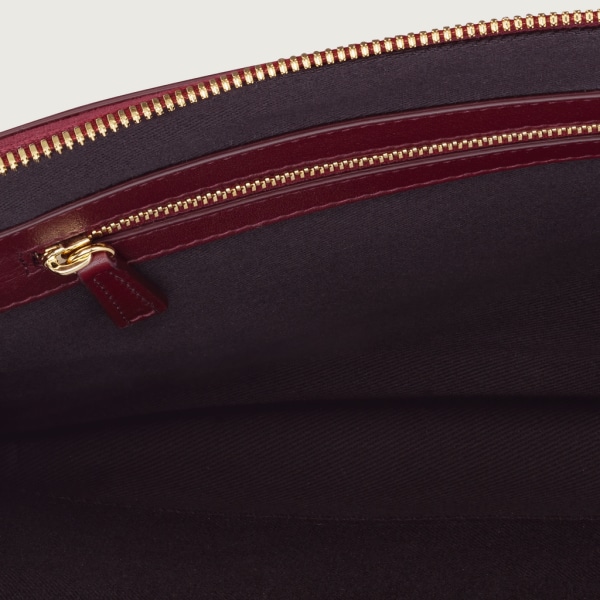 Portfolio,  Must de Cartier Burgundy calfskin, golden finish