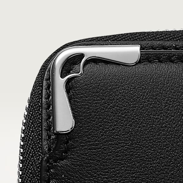 Portfolio,  Must de Cartier Black calfskin, palladium finish