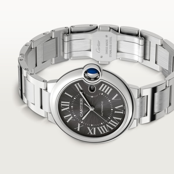 Ballon Bleu de Cartier watch 40mm, automatic movement, steel