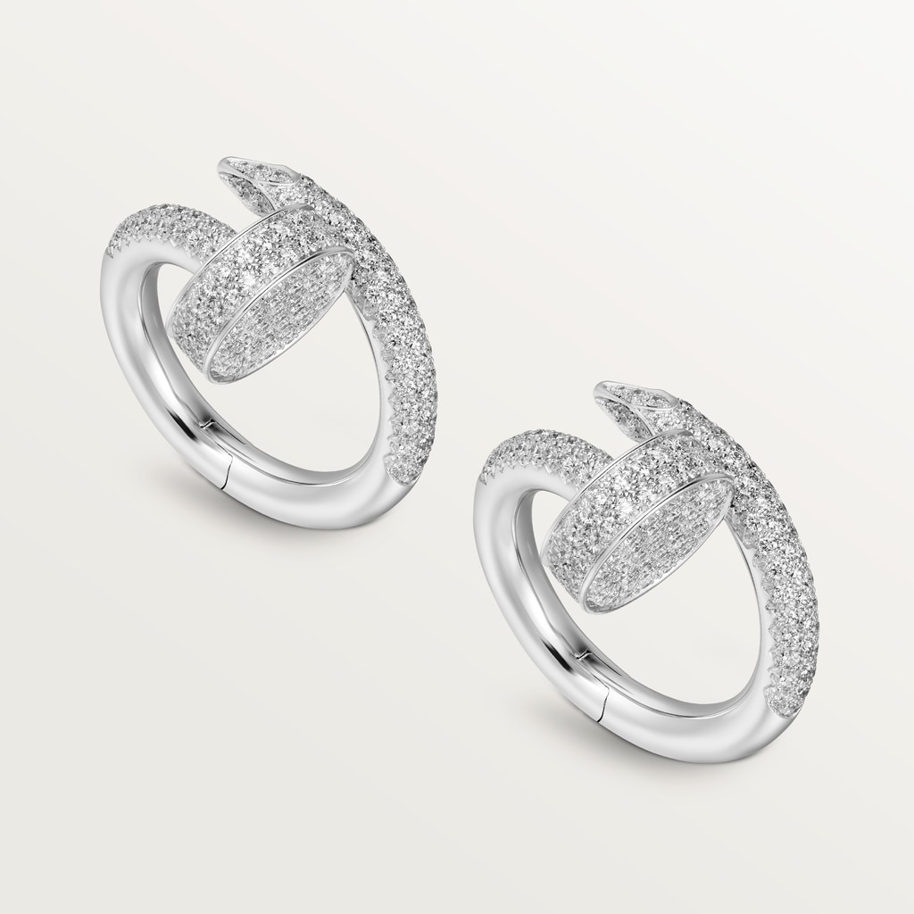 Juste un Clou cufflinksWhite gold and diamonds