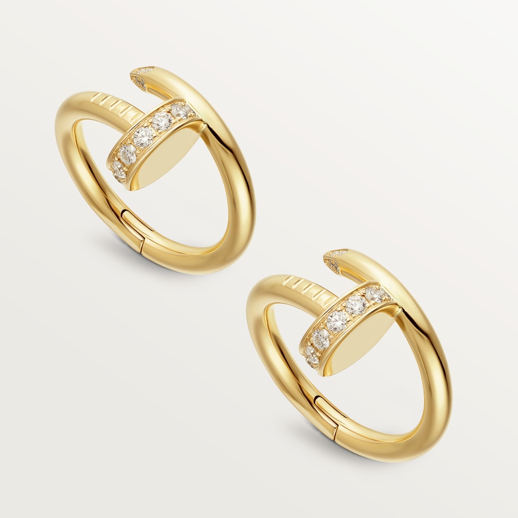 Juste un Clou cufflinksYellow gold, diamonds