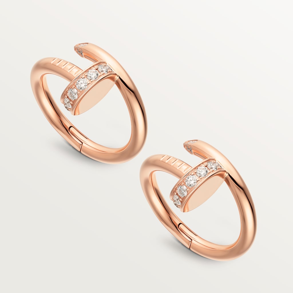 Juste un Clou cufflinksRose gold, diamonds