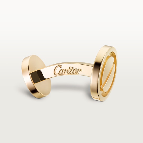 Love cufflinks Yellow gold