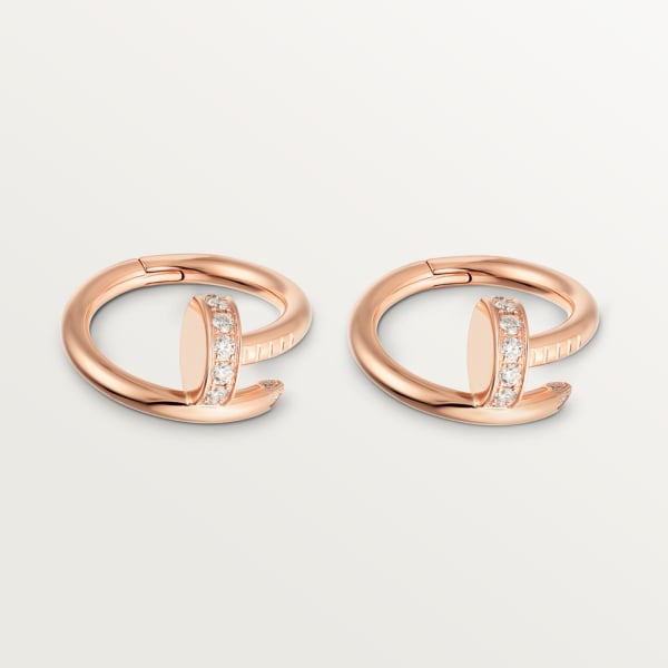 Juste un Clou cufflinks Rose gold, diamonds