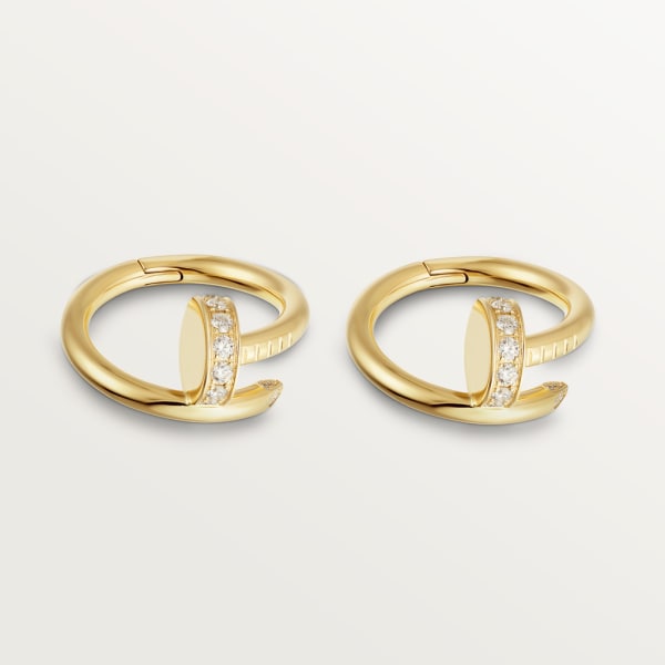 Juste un Clou cufflinks Yellow gold, diamonds