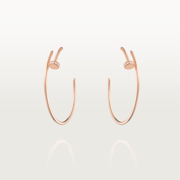 Juste un Clou earrings Rose gold, diamonds