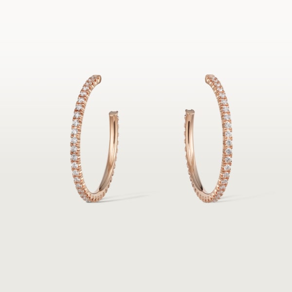 Etincelle de Cartier earrings Rose gold, diamonds