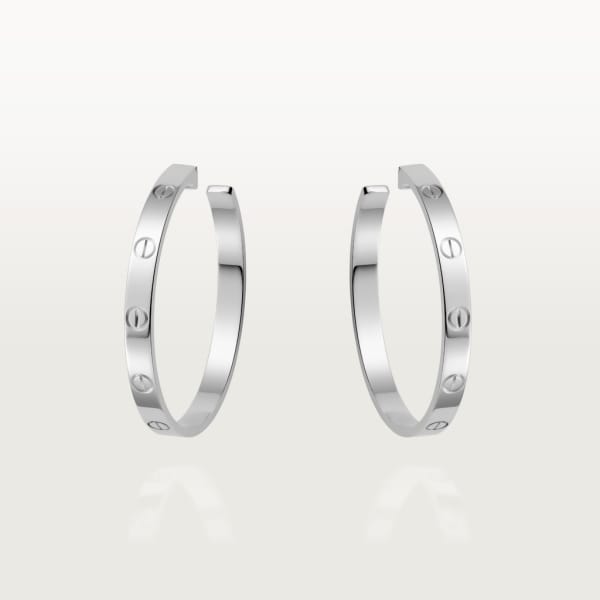 Love earrings White gold