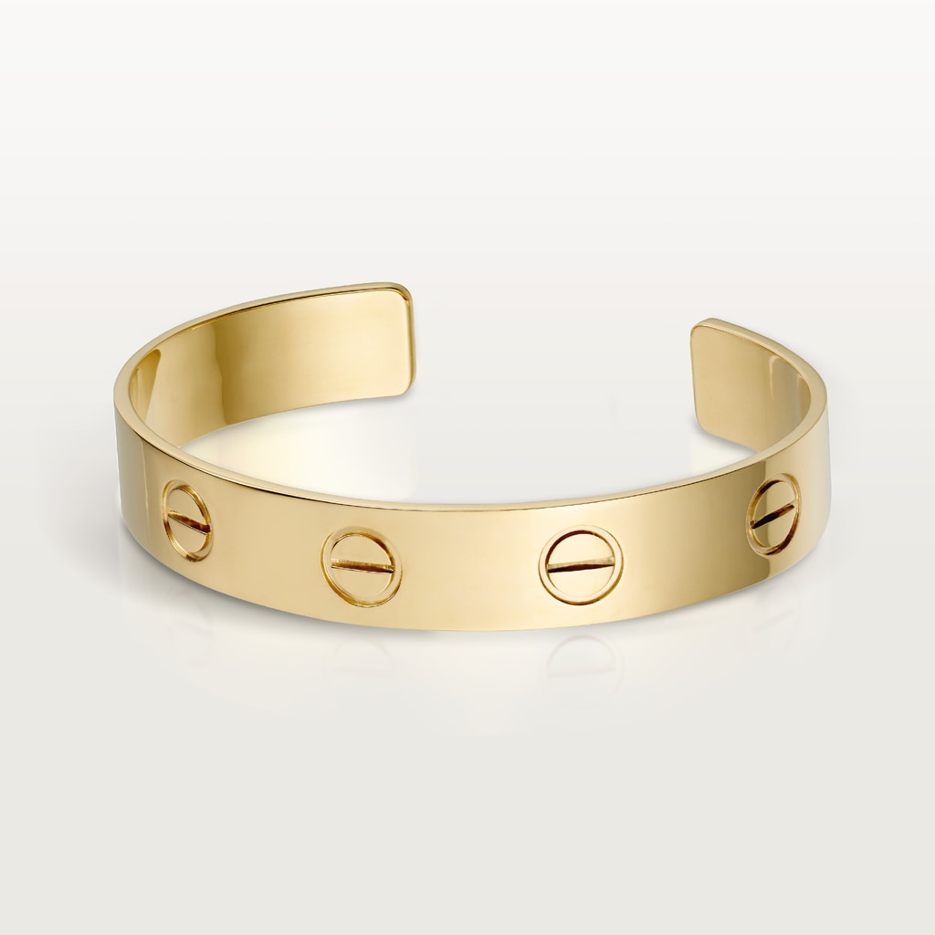 Love bracelet, open, large modelYellow gold