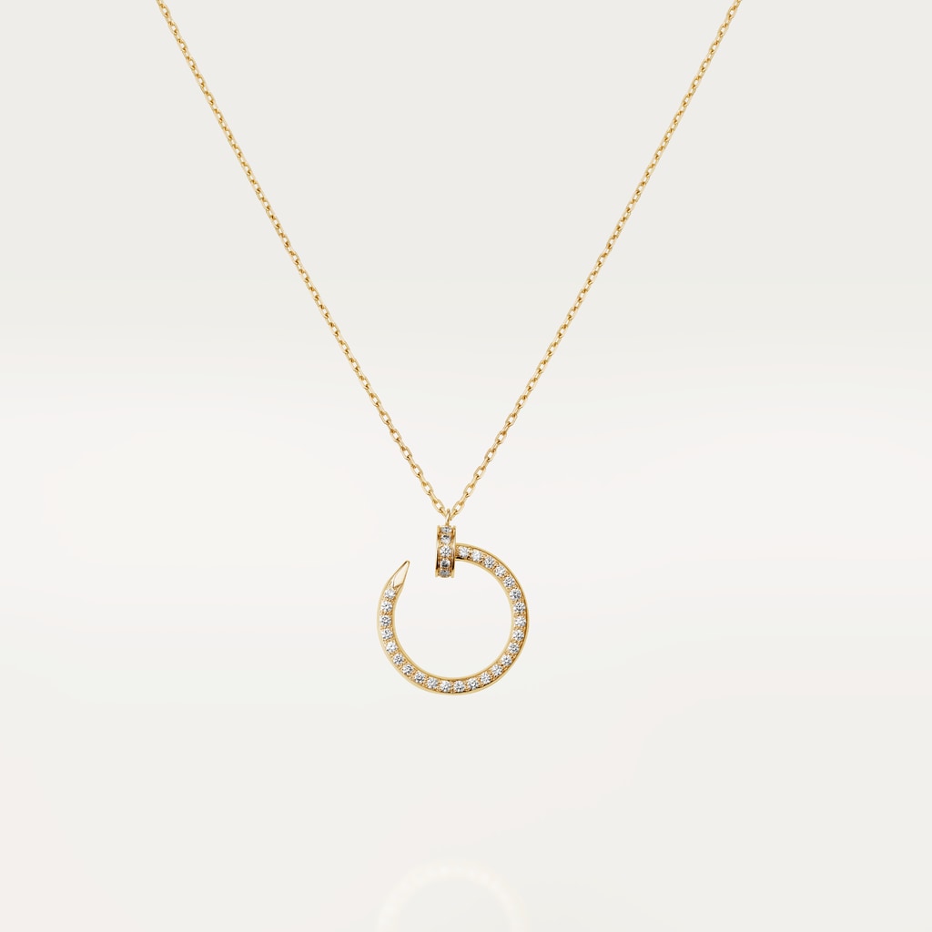 Juste un Clou necklace, paved Yellow gold, diamonds