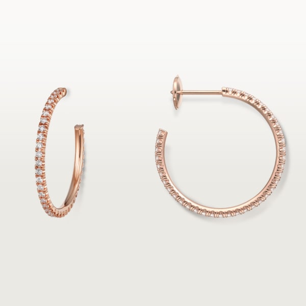 Etincelle de Cartier earrings Rose gold, diamonds