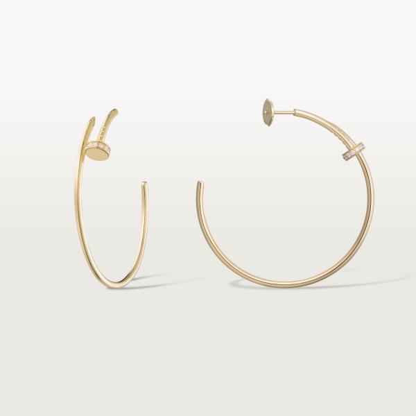 Juste un Clou earrings Yellow gold, diamonds