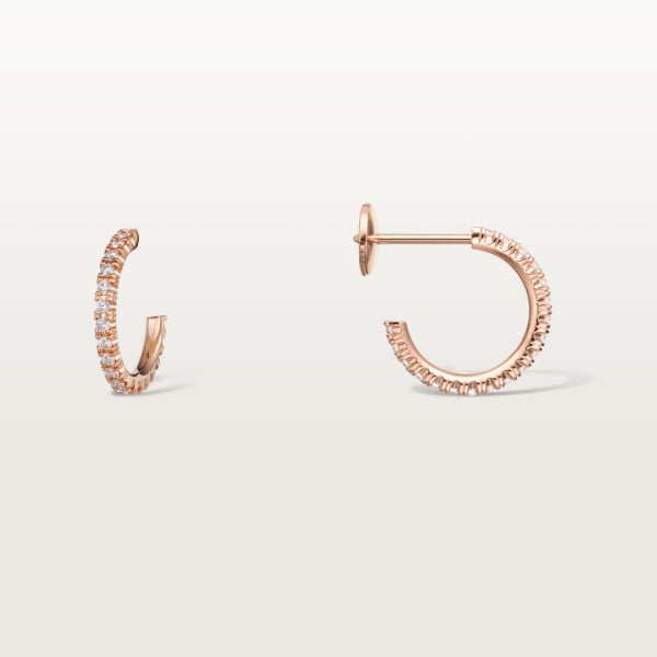 Etincelle de Cartier earrings Rose gold, diamonds