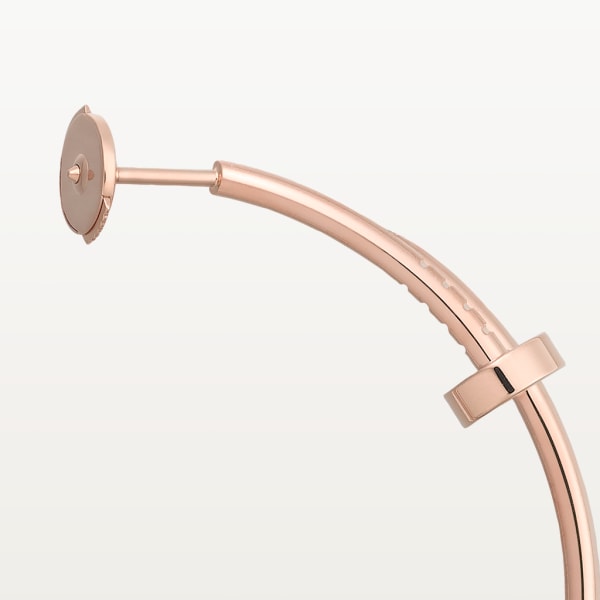 Juste un Clou hoop earrings, large model Rose gold