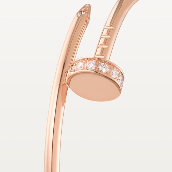 Juste un Clou earrings Rose gold, diamonds