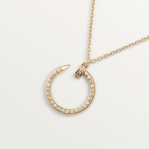 Juste un Clou necklace, paved  Yellow gold, diamonds