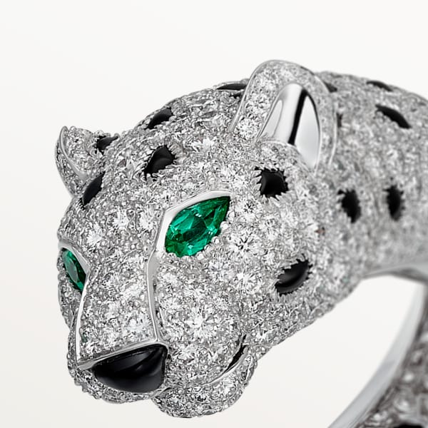 Panthère de Cartier bracelet White gold, emerald, onyx, diamonds