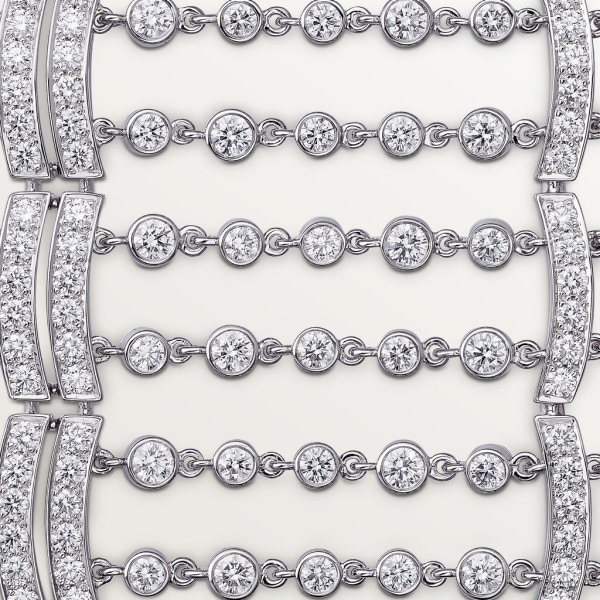 Pluie de Cartier bracelet White gold, diamonds