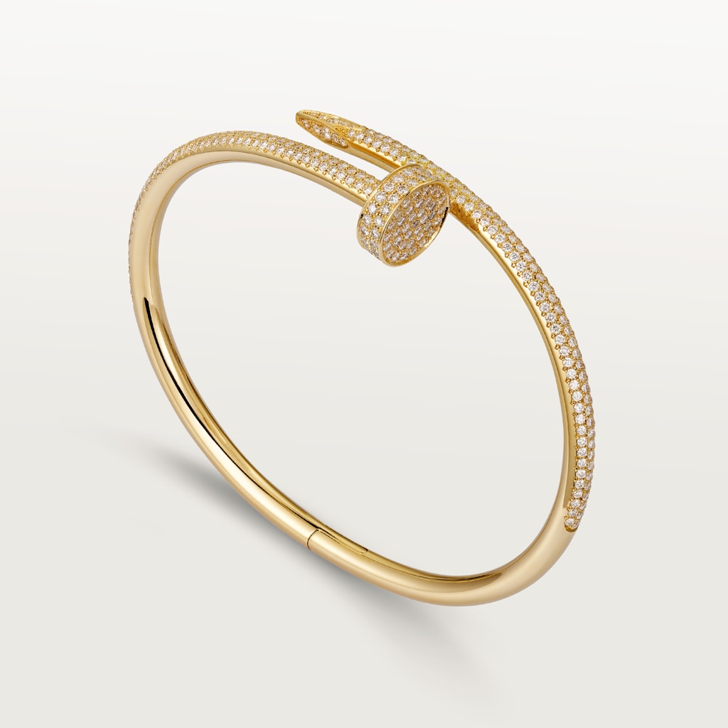 Juste un Clou bracelet, classic model, diamondsYellow gold, diamonds