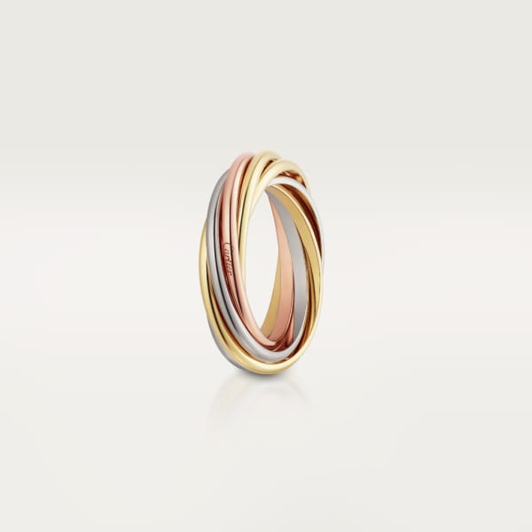 Trinity ring White gold, yellow gold, rose gold