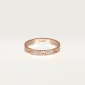 <span class='lovefont'>A </span> ring, mini model, paved Rose gold, diamonds