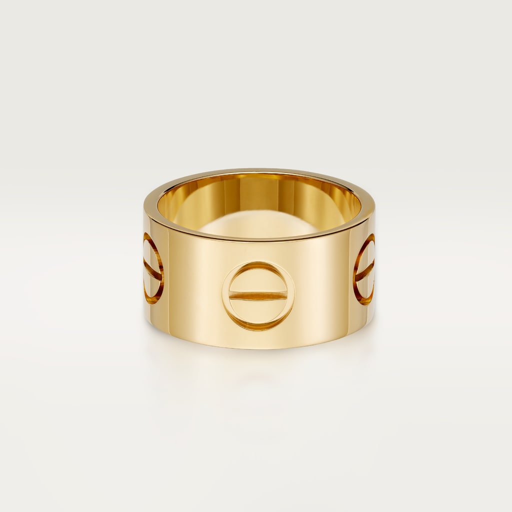 Love ring, large modelYellow gold