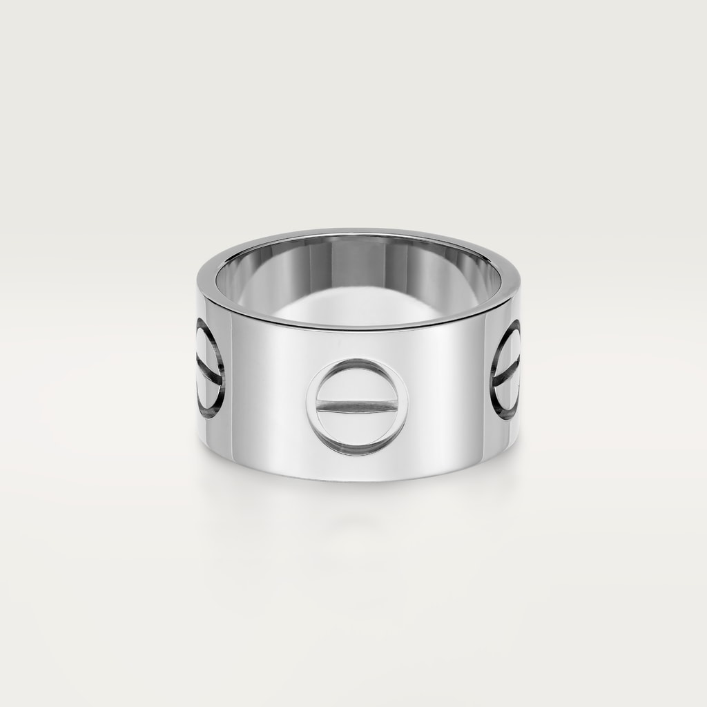 Love ring, large modelWhite gold