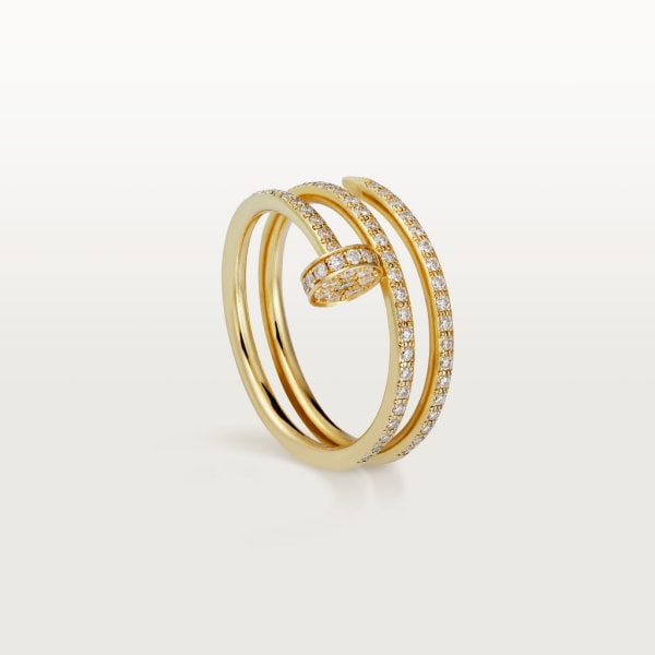 Juste un Clou ring Yellow gold, diamonds