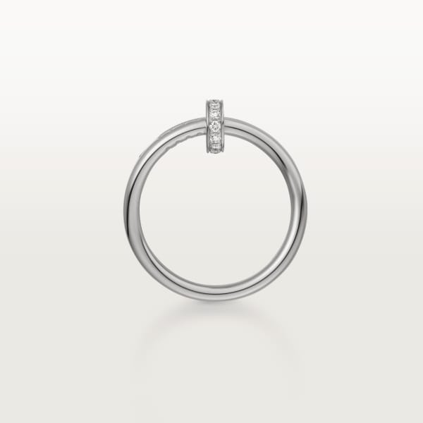 Juste un Clou ring, double, diamonds White gold, diamonds