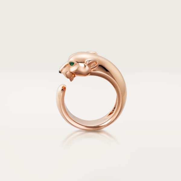 Panthère de Cartier ring Rose gold, tsavorite garnets, onyx