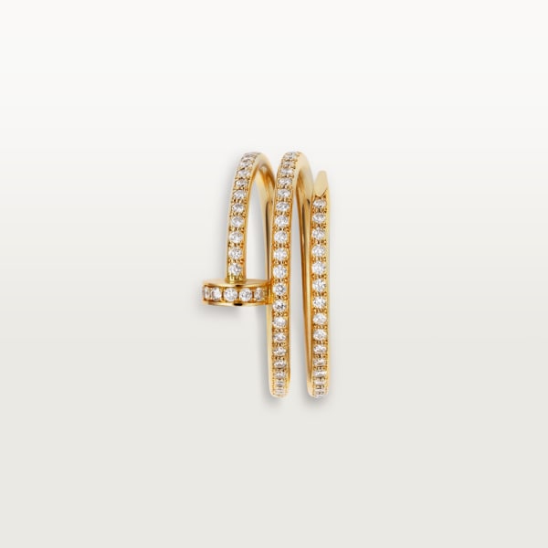 Juste un Clou ring Yellow gold, diamonds