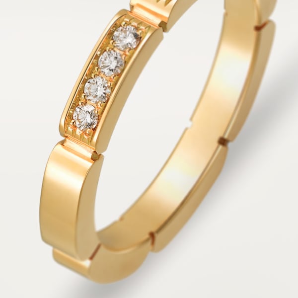 Maillon Panthère wedding ring Yellow gold, diamonds