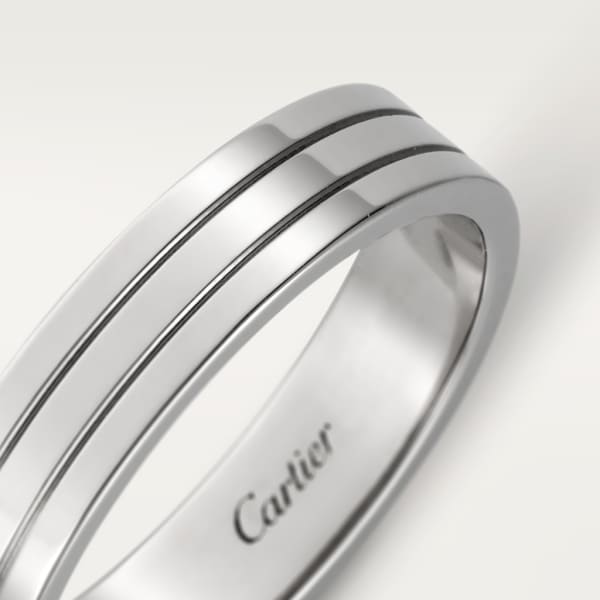 Vendôme Louis Cartier Wedding Ring White gold