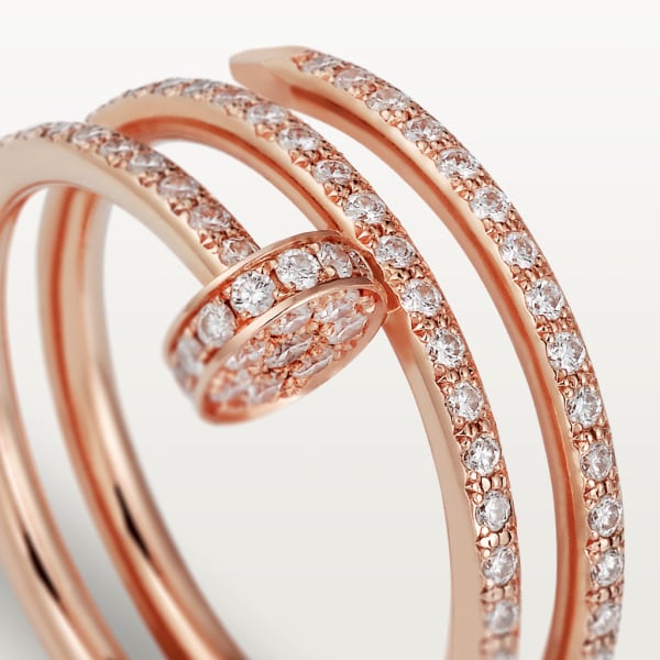 Juste un Clou ring Rose gold, diamonds